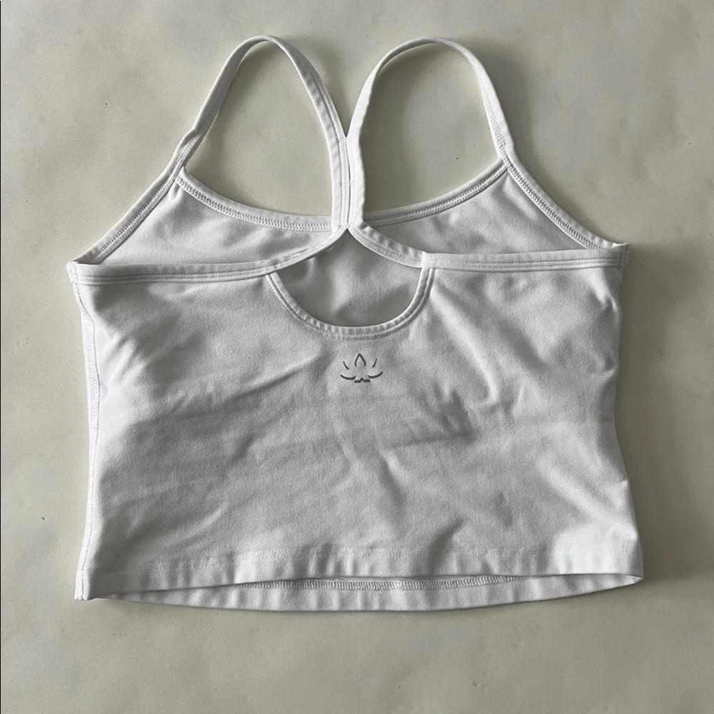 Beyond Yoga Spacedye Slim Racerback Cropped Tank Cloud White S $68 - Picture 4 of 6
